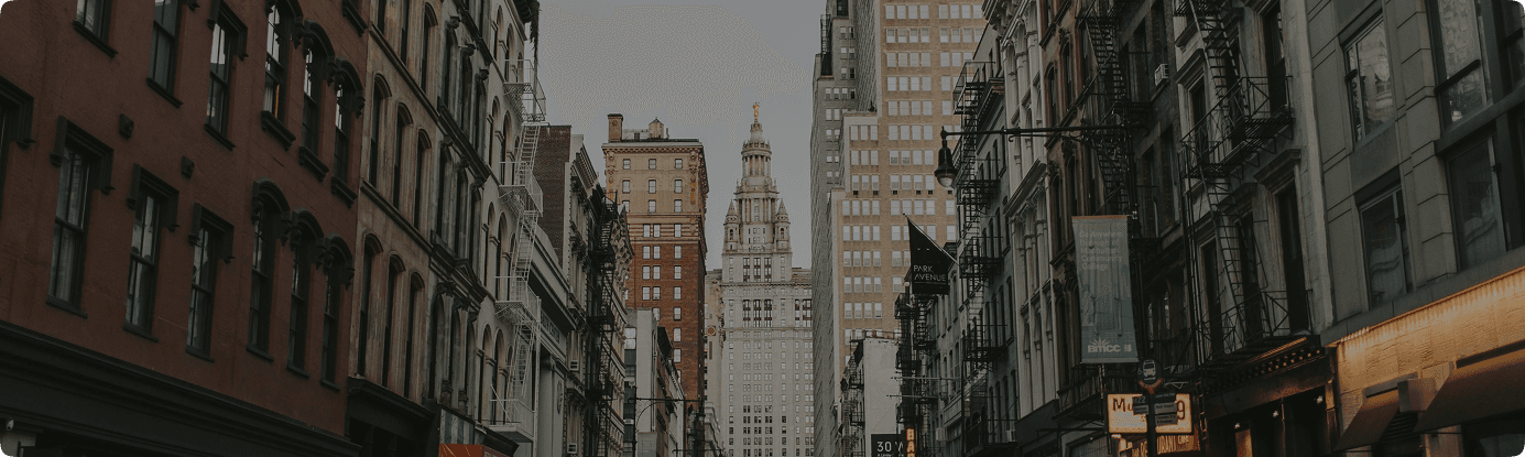 City street with classic architecture